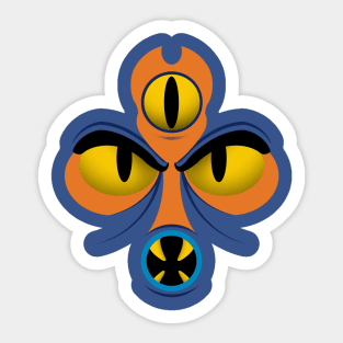 School Mascot By Day & Night Sticker